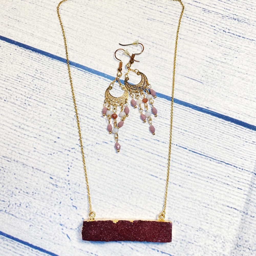 JBloom necklace and earrings set